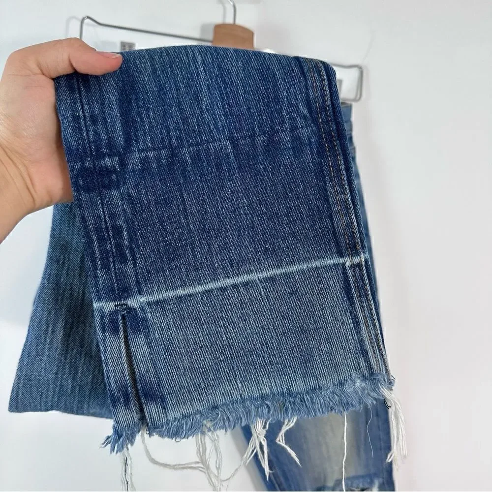 REVICE Milf Distressed Wide Leg Jeans